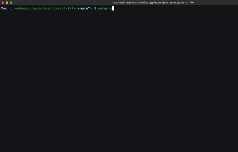 Conway's Game of Life demo